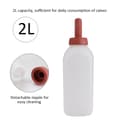 Miniatyrbillede 8 af 8: 2L Kalvefodringsflaske Flaskekoppar Uden Håndtag Mælkefoder
