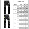 Miniatyrbillede 2 af 2: Herre Colorblock Vandrebukser med Zip-bukser Army Green L