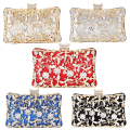 Miniatyrbillede 4 af 5: Kvinde krystal aften clutch taske bryllup pung Brude prom håndtaske fest taske A916-1072 Blue