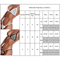Miniatyrbilde 5 av 5: sexig dam Rhinestone Crystal Push-up Bikini Set BH Baddräkt Strandbadkläder White L