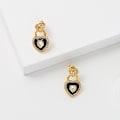 Miniatyrbild 4 av 5: Örhänge Heart Stud Metallic Element Modesmycken Ac7190