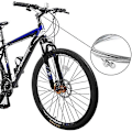 Miniatyrbillede 4 af 4: Universalskiftekabelsæt og cykeltaske i rustfrit stål