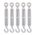 Miniatyrbild 1 av 2: Vridspänne Spänning Krok och öga Hook And Eye Vridspänne 304 rostfritt stål Hårdvara Kit för vajerspänning Heavy Duty Shade Sail Mount 5-pack