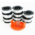Miniatyrbillede 2 af 3: BLACK+DECKER AF-100-3ZP Sæt Udskiftningsspole Nylon trimmerhoved, trimmelinje, trimmersnor (klippesnor × 6 + dæksel × 1 + fjeder × 1),