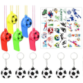 Miniatyrbillede 3 af 4: 2022 fodbold-VM-legetøj gør-det-selv-fodboldtilbehør Smykkerarmbåndssæt Fanspil Jubelrekvisitter (43 stykker),