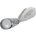 Miniatyrbillede 2 af 5: 40x fuldmetalbelyst smykkelup, Xyk Folding Scientific Document Juveler's Lup Lens Eye Lupp med LED- og UV-lys Fdj02