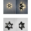 Miniatyrbillede 4 af 5: LED udendørs væglampe, indgangsdør til altangang (A2267/6+1 varmt hvidt lys),
