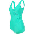 Miniatyrbillede 1 af 3: kvinder Polstret Wrap Badedragt Monokini One Piece Badedragt Badetøj Light Green 2XL