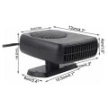 Miniatyrbillede 5 af 5: Bil automatisk køleblæser 12V 150W bærbar 2 i 1 keramisk defroster blæser Universal til de fleste biler