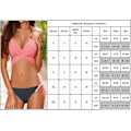 Miniatyrbild 3 av 3: kvinnor Halter Neck Push Up BH Bikini Set Summer Beach Badkläder Baddräkt Bad Pink-A S