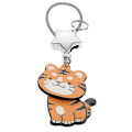 Pikkukuva 3 / 3: 1kpl Suloinen Tiger Avaimenperä Riipus Pieni Hieno Avaimenperä Riippuva Decor Avaimenperä Tiger Riipus 5.5X4.6CM Metal
