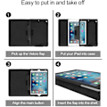 Miniatyrbillede 5 af 5: iPad tablet cover med stativ, sort