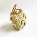 Miniatyrbild 3 av 5: Dam Weave Axelväska Halmväska Sommar Strandväska För resor Vardagsbruk A916-213 White