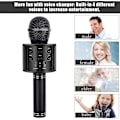 Miniatyrbild 4 av 5: Mikrofon, Trådlös Bluetooth Karaoke Mikrofon Barn, Bärbar 4-i-1 handhållen mikrofonmaskin, Hemma Ktv-spelare med högtalare och inspelning