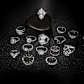 Miniatyrbild 4 av 4: 16st/ set Retro Boho Hamsa Hand Crown Finger Midi Knuckle Stacking Rings Smycken