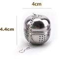 Miniatyrbillede 2 af 5: Stykker af rustfrit stål te-infuser te-infuser, te-infuser-si til te, krydderier og de fleste kopper og tekander, Fonepro