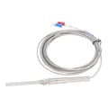 BERM K Typ Termoelement Temperatursensor Skärmad Sond Detektor Mätare 50mm 3 Meter