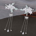 Pikkukuva 4 / 5: Lasten Clip Butterfly Flower Fringed Edge Clip Antiikki Antiikki Hiustarvikkeet