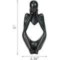Miniatyrbillede 2 af 5: Abstrakt minifigur (sort stedmoderblomst) ornament,