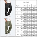Pikkukuva 2 / 2: Miesten Multi Pockets Cargo Pants Baggy Work Combat Housut Khaki 4XL