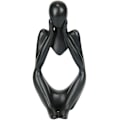 Miniatyrbillede 1 af 5: Abstrakt minifigur (sort stedmoderblomst) ornament,
