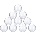 Miniatyrbilde 1 av 6: 10 stk Klare Plast Fyllbare Pynt Juletrærkule Dekorasjon DIY Håndverk Kule Egnet for Julaften Halloween Nyttår