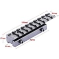 Miniatyrbild 2 av 5: Scope Mount Ring 11mm till 20mm Dovetail Picatinny Weaver Adapter Rail Extension Scope Mount Base Rail Extension Adapter