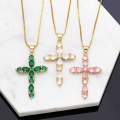 Pikkukuva 2 / 5: Kaulakoru Vintage Zircon Cross Muotikorut Ac9714