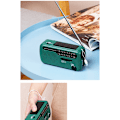 Miniatyrbillede 3 af 3: NOAA AM FM Radio Håndsving Dynamo Solar Power Radio Multifunktion Nødradio med LED Lys Sirene Bærbar Batte
