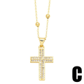 Pikkukuva 1 / 5: Kaulakoru Vintage Zircon Cross Muotikorut Ac10399 C