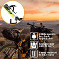Miniatyrbillede 5 af 5: Minicykelpumpe Bærbar rammepumpe Passer til Presta & Schrader, Minicykeldækpumpe til Bmx Mountainbike Højtryk 100 Psi / 7 Bar, Inkluderer kuglepumpe