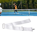 Miniatyrbillede 4 af 5: Justerbar Tennisnet Centerrem med Rustfrit Stålspænde - Hvid