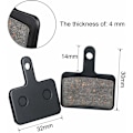 Miniatyrbillede 2 af 5: 4 par MTB puder og tilbehør (messing og semi-metalliske puder)