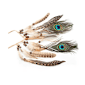 Miniatyrbild 5 av 5: Bohemian Peacock Feather Pannband
