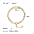Miniatyrbild 1 av 5: Armband Square Daily Outfit Metallic Element B1376 JDB201295-WT