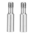 2 stk. Heatbreak-rør 303 Rustfrit Stål Tilførselsrør 3D Printer Dele CNC-finish