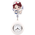 Miniatyrbillede 1 af 4: Jsdde Uhren Krankenschwesteruhr Pulsuhr Silikon Hlle Fob Uhr Pflegeruhr Tegnefilm Schwester Schwesternuhr Brosche Taschenuhr Kitteluhr Analog Quarzuhr