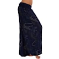 Miniatyrbillede 2 af 3: Boho løse yogabukser til kvinder Navy Blue 3XL