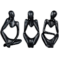 Miniatyrbillede 3 af 5: Abstrakt minifigur (sort stedmoderblomst) ornament,