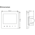 Miniatyrbild 3 av 5: Smart termostat, elektrisk golvvärmetermostat, 16A, WiFi，