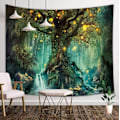 Miniatyrbild 1 av 4: Gobeläng, Forest Starry Moon, 150x130cm