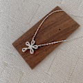 Miniatyrbillede 4 af 5: Halskædeblomst Stud Choker Modesmykker Ac5463