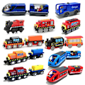 Pikkukuva 4 / 5: Retro Train Leluääni, Kevyt Set Lasten opetuslelujuna Puinen kiskovaunu, yhteensopiva puuradan kanssa