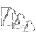 Miniatyrbild 3 av 5: 3-delad set, dunhatt, set, form i rostfritt stål , form, form,