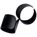 Pikkukuva 3 / 5: 3kpl Fashion Black Stack Plain Above Knuckle Band Midi Rings Set päivittäiseen käyttöön