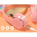 Pikkukuva 2 / 3: Cat Ears LED-vilkkuvalo langattomat kuulokkeet, musiikkipelikorttikuulokkeet (harmaa),