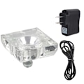 Miniatyrbillede 1 af 6: 7 Farver Mini 3D Crystal LED Light Base Display Stand til boligindretning med USB-kabel