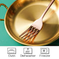 Miniatyrbillede 3 af 5: Rustfrit stål Tyk Tør Pot Ramen Pot golden L