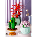 Miniatyrbild 2 av 3: Blindbox Suckulenta byggklossar Blomma Barnmanual Växtkompatibel Småpartikelmonterad leksak Tide Play (Suckulent Random 4 Styles),