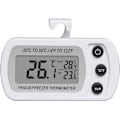 Miniatyrbillede 2 af 4: Køletermometer LCD-skærm Digitalt vandtæt frysetermometer med magnetkrog Hvidt køleskabstermometer (-20~